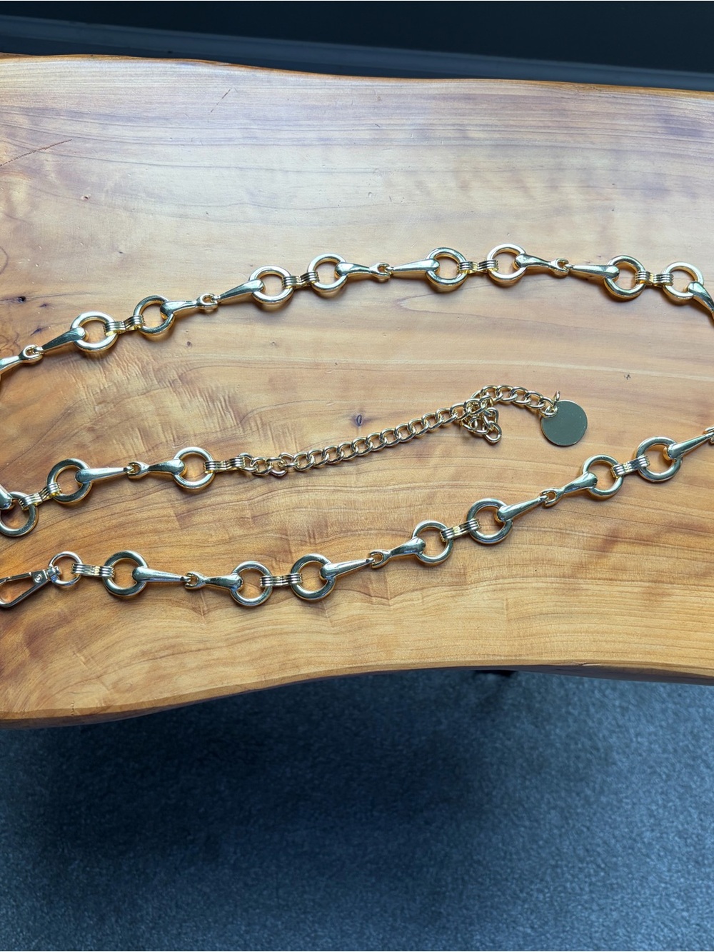 Gold Chain Link Belt Bit Links
